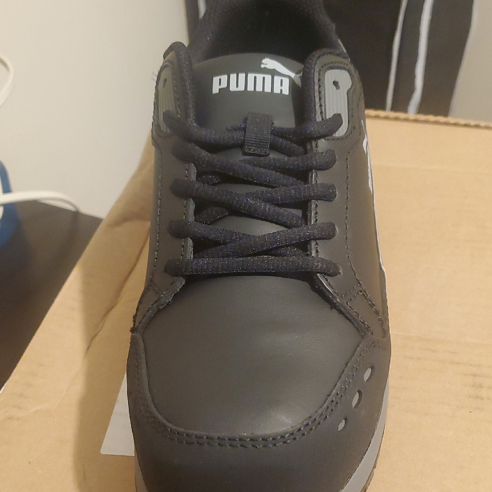 PUMA Women's Crew Steel Toe Charcoal Black Sneakers